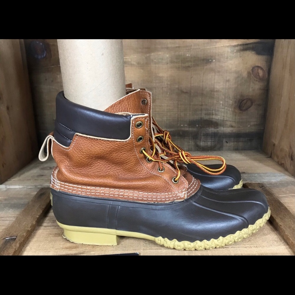 LL Bean Waterproof Tumbled Leather Bean Boot